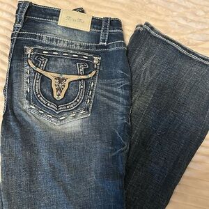 Miss Me Women's Dark Blue Boot Cut Jeans